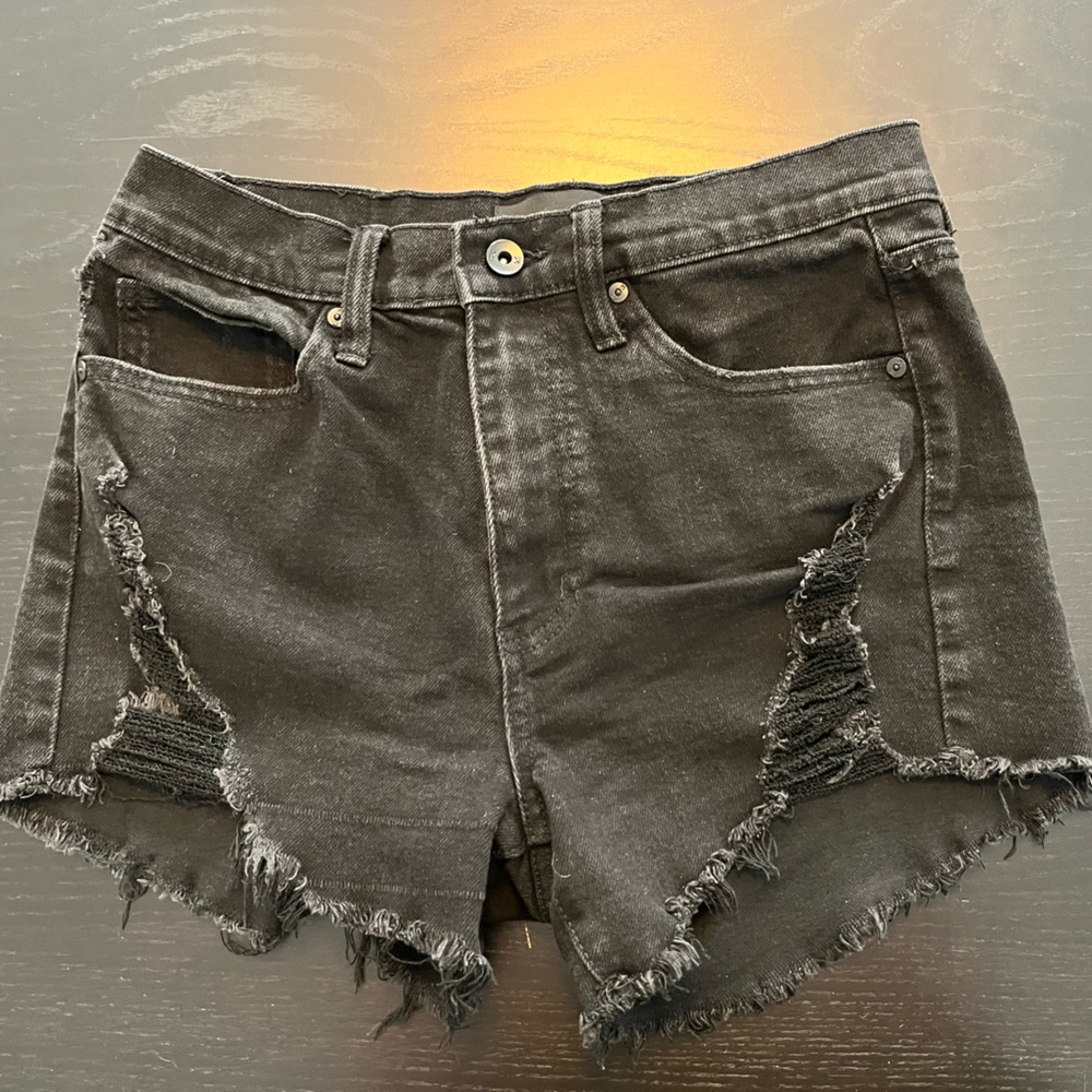Kendall & Kylie Black Denim Shorts